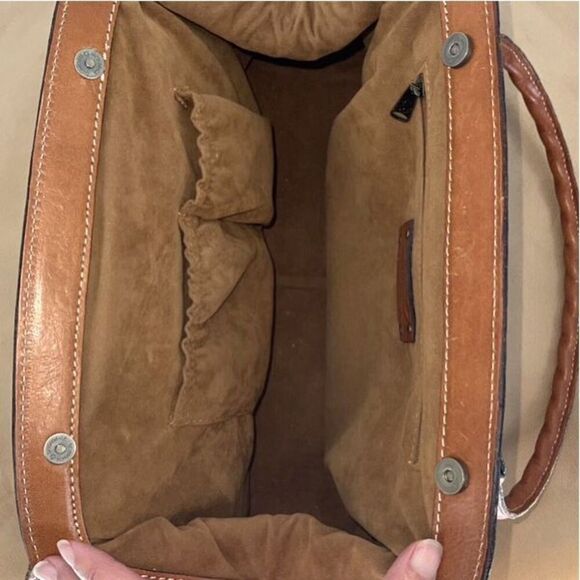 Patricia Nash Womens Clairaut Floral Leather Shoulder Bag Multicolor OS - Picture 9 of 9